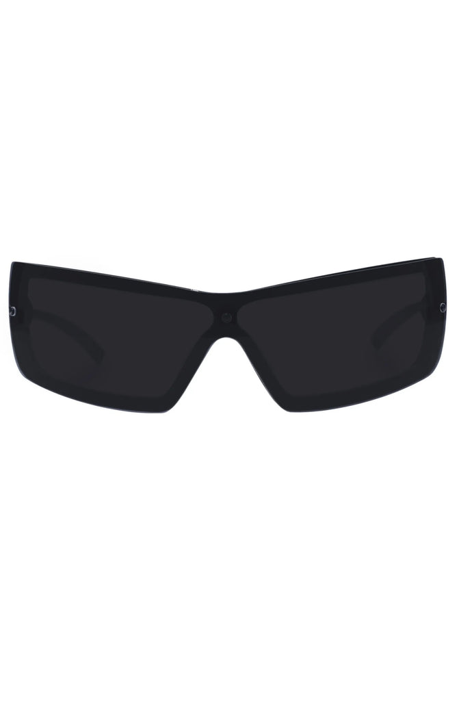 LE SPECS The Bodyguard Black Unisex Wrap Sunglasses