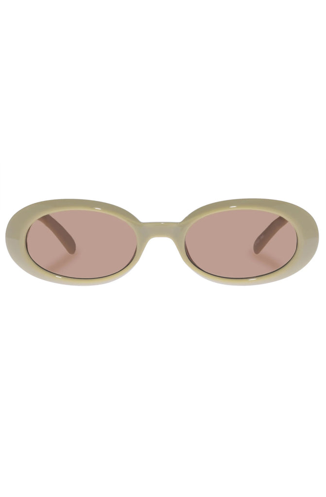 LE SPECS Work It! Biscotti Unisex Oval Sunglasses