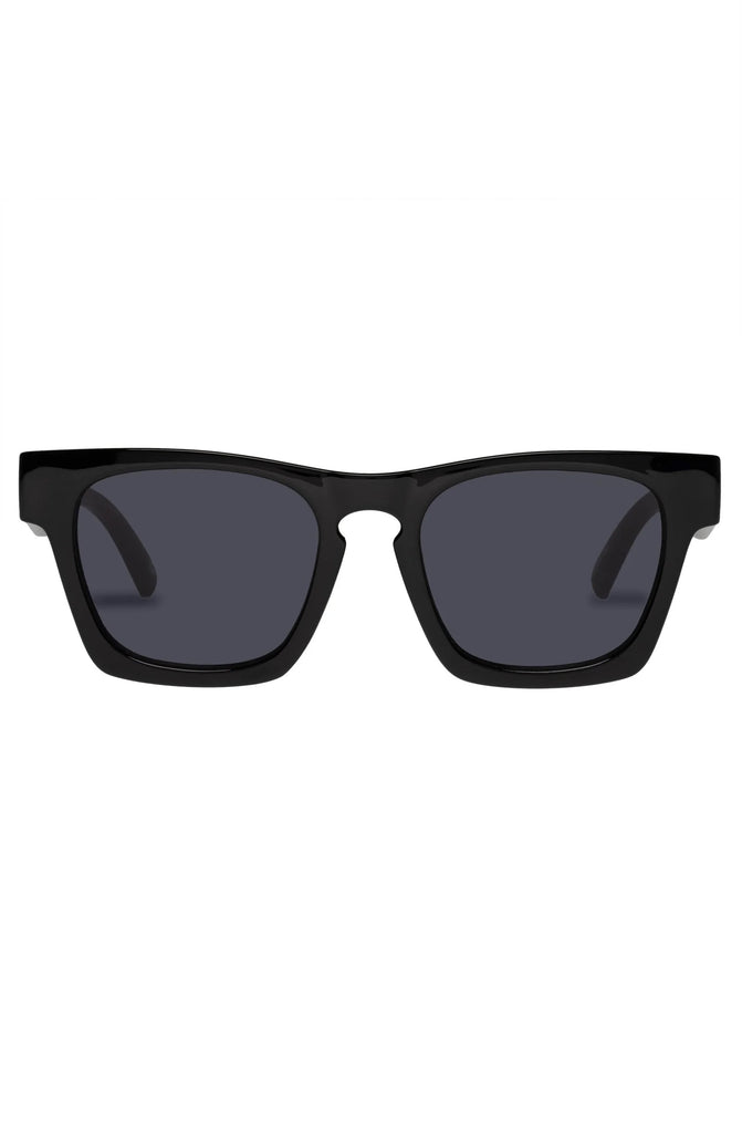 LE SPECS WhipTrash Black Unisex D Frame Sunglasses