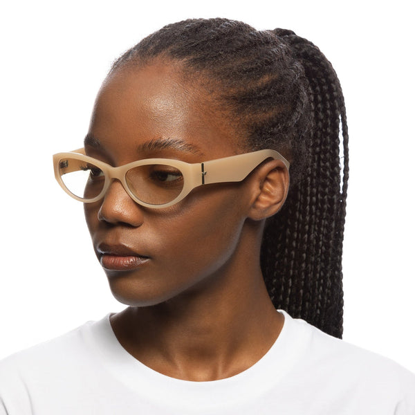 LE SPECS Unisex Polywrap Barley Oval Sunglasses