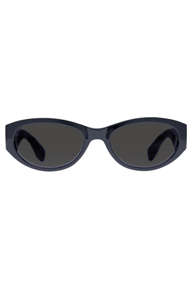 LE SPECS Polywrap Black Unisex Oval Sunglasses