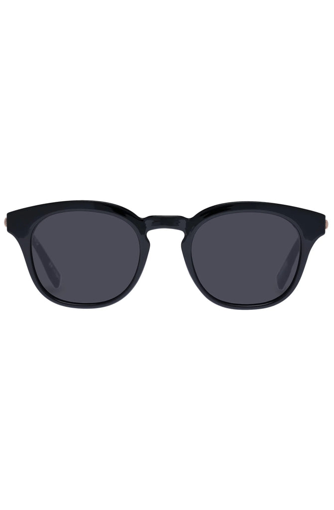 LE SPECS Trasher Black Unisex Square Sunglasses
