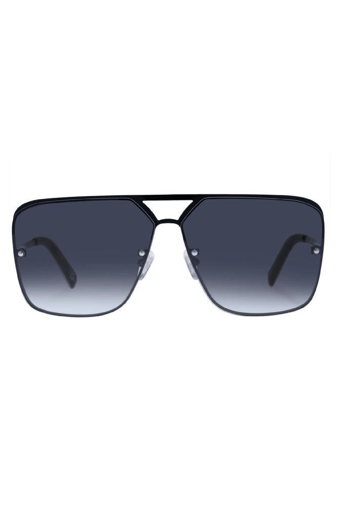 LE SPECS Metazoic Black Female D-Frame Sunglasses