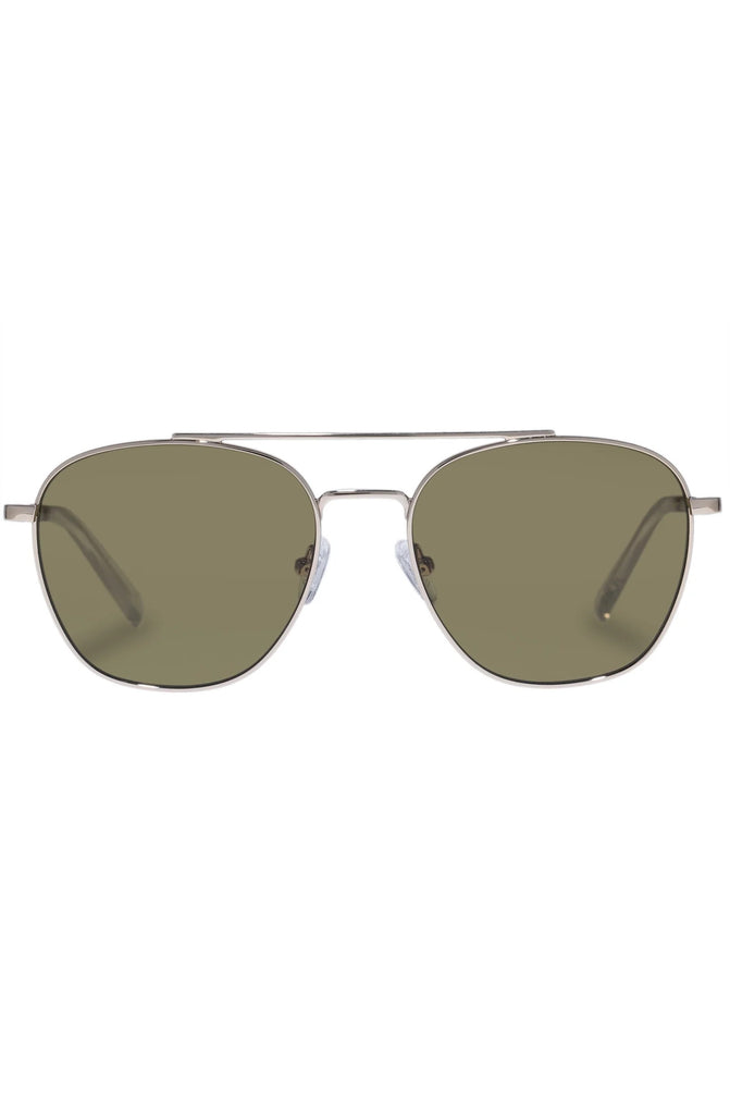 LE SPECS Methapor Gold Olive Mono Unisex Aviator Sunglasses