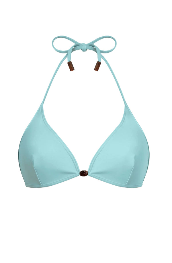 VILEBREQUIN Women Halter Bikini Top Pearl Detail Solid