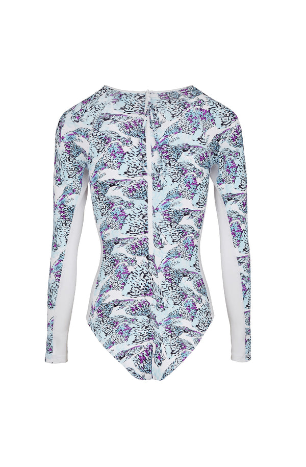 VILEBREQUIN Women UV Protection One-Piece Rashguard Isadora Fish