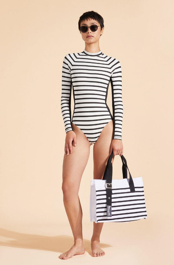 VILEBREQUIN Women UV Protection One-Piece Rashguard Rayures