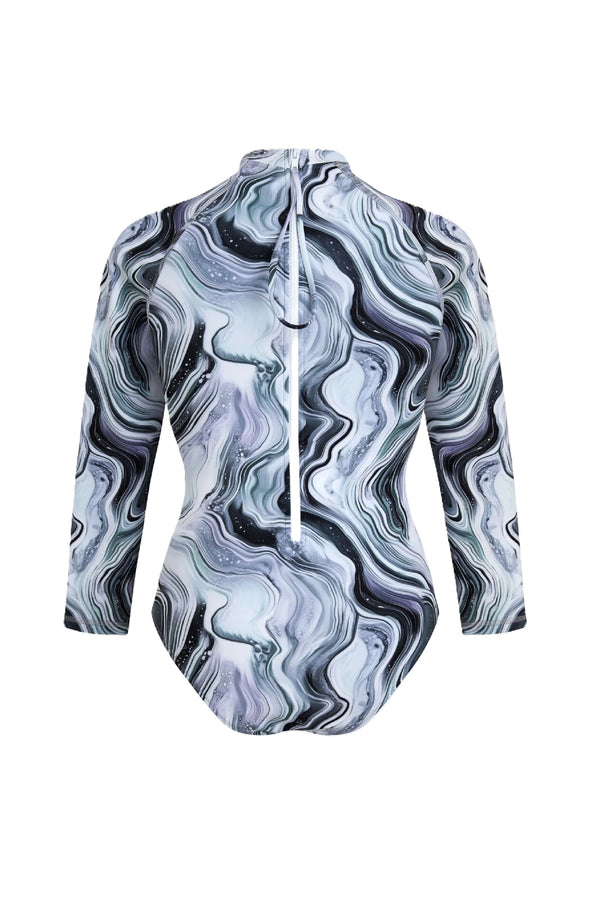 VILEBREQUIN Women One-piece UV Protection Rashguard Marble