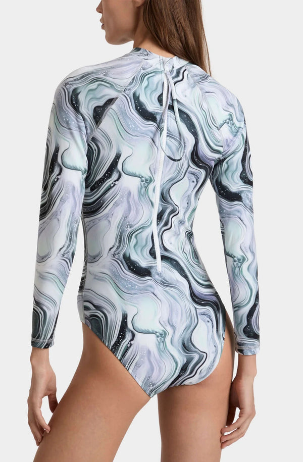 VILEBREQUIN Women One-piece UV Protection Rashguard Marble