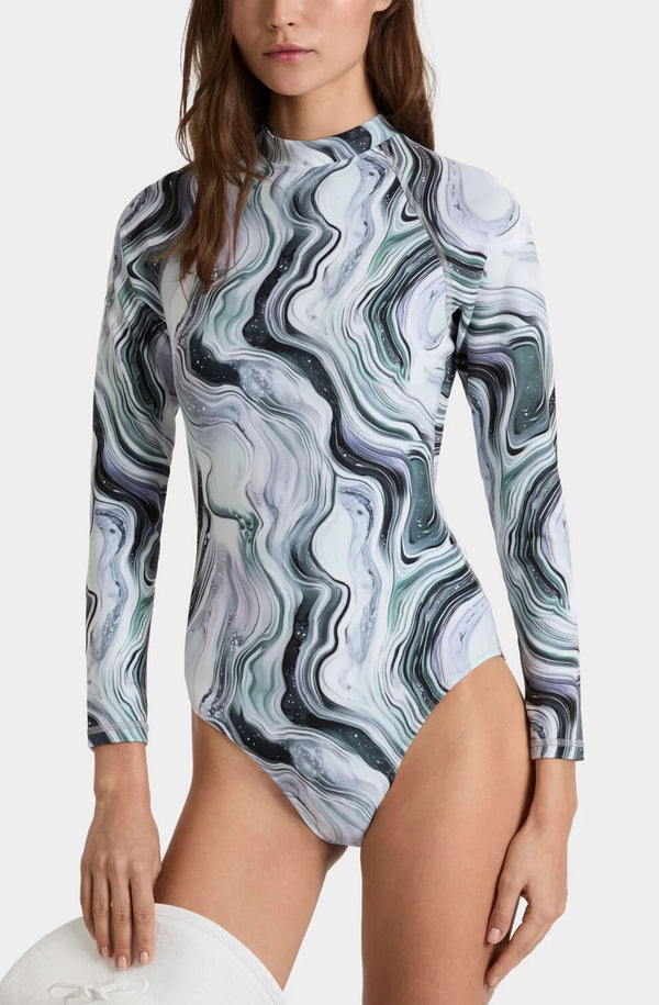 VILEBREQUIN Women One-piece UV Protection Rashguard Marble