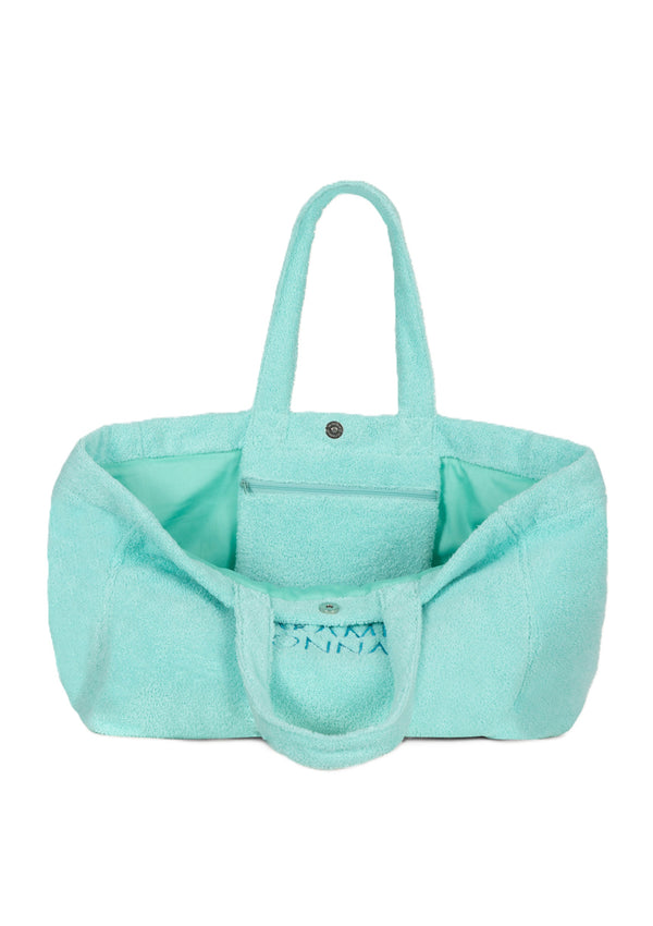 PARAMIDONNA Women Large Tote Bag Sea Green
