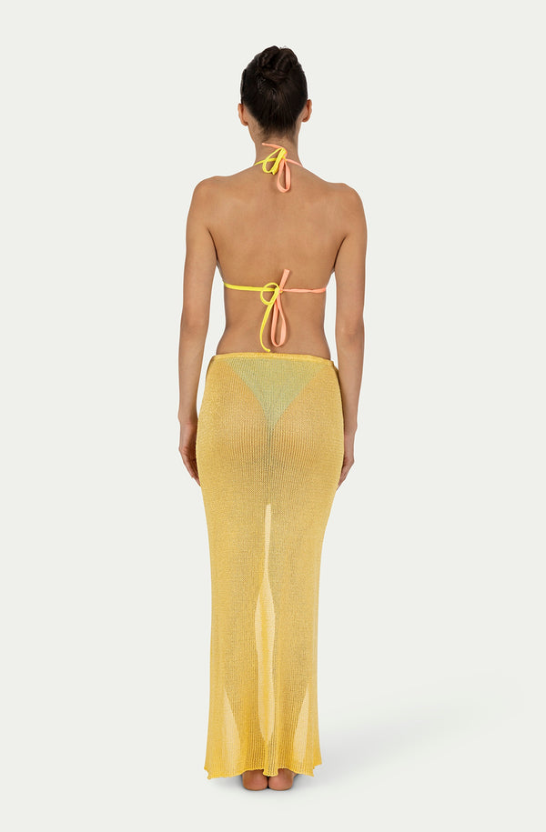 PARAMIDONNA Women Leo Butter Long Skirt