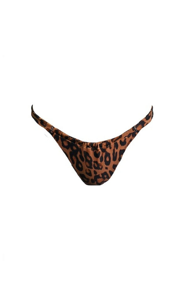 KENDALL & KYLIE Women Leopard Bra cuo Tonka Bikini Bottom