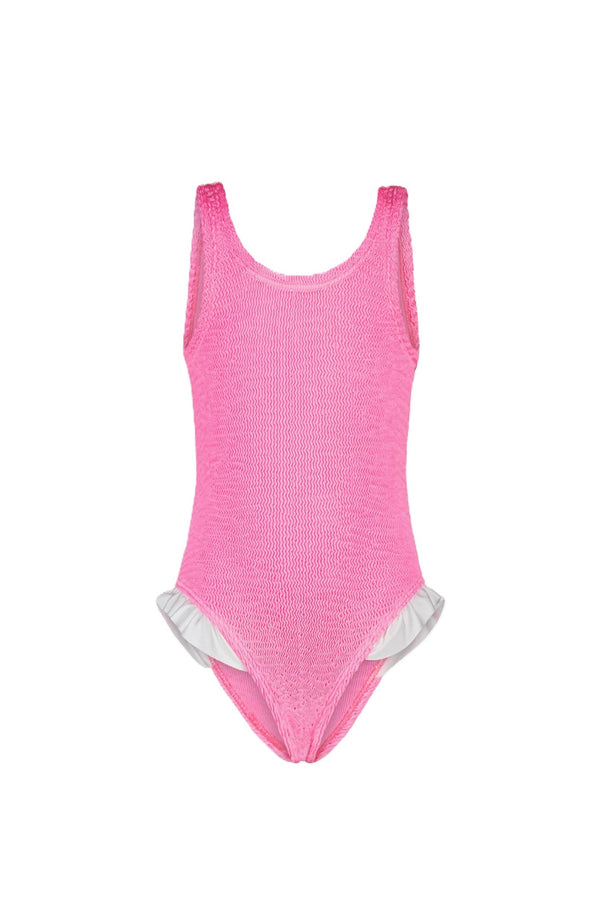 PARAMIDONNA Girls Lili Bubble Mat One-Piece Swimsuit