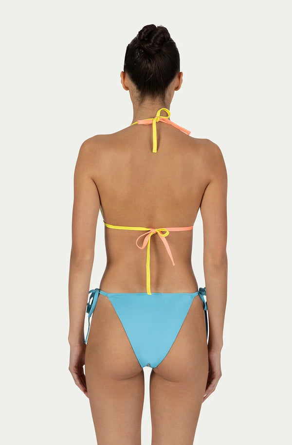PARAMIDONNA Women Livia Tricolor Crystals Adjustable Strap Bikini