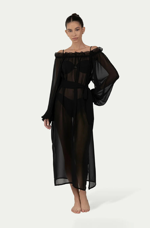 PARAMIDONNA Women Luna Black Dress