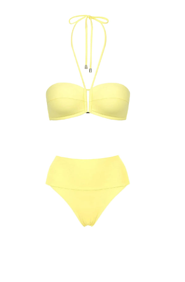 PAIN de SUCRE Women Lya Bandeau Top and Angie High-waist Bikini