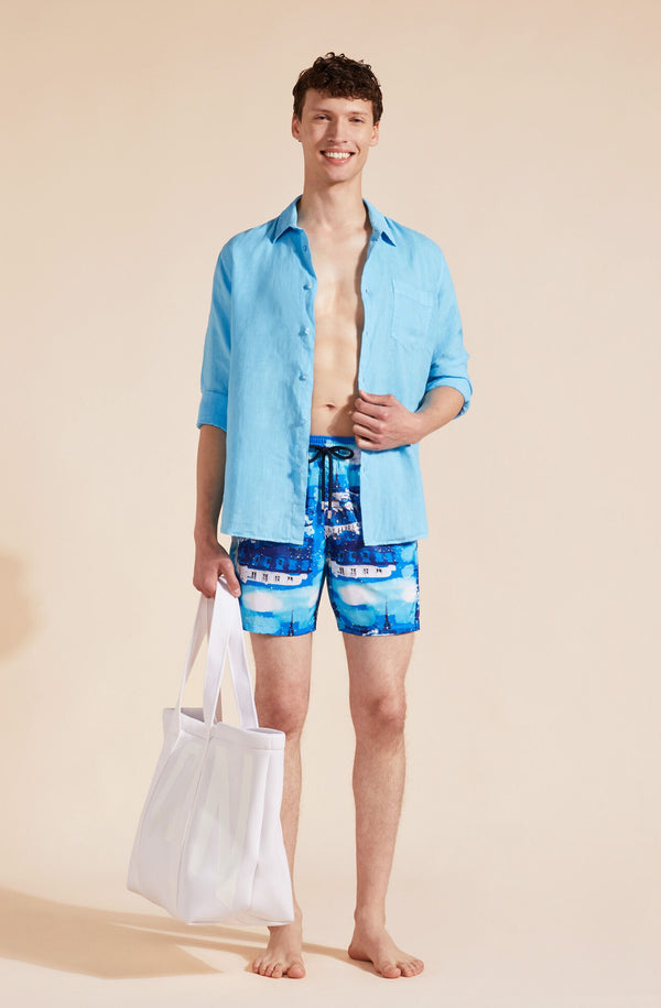 VILEBREQUIN Men Swimshorts Ultra-Light and Packable Paris Paris
