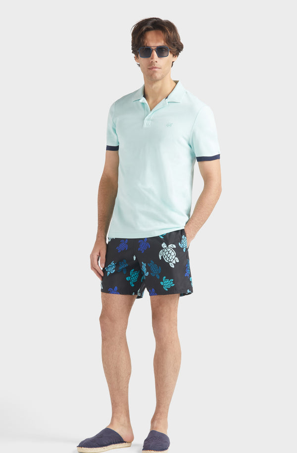 VILEBREQUIN Men Ultra-Light and Packable Swim Shorts Tortues Multicolores