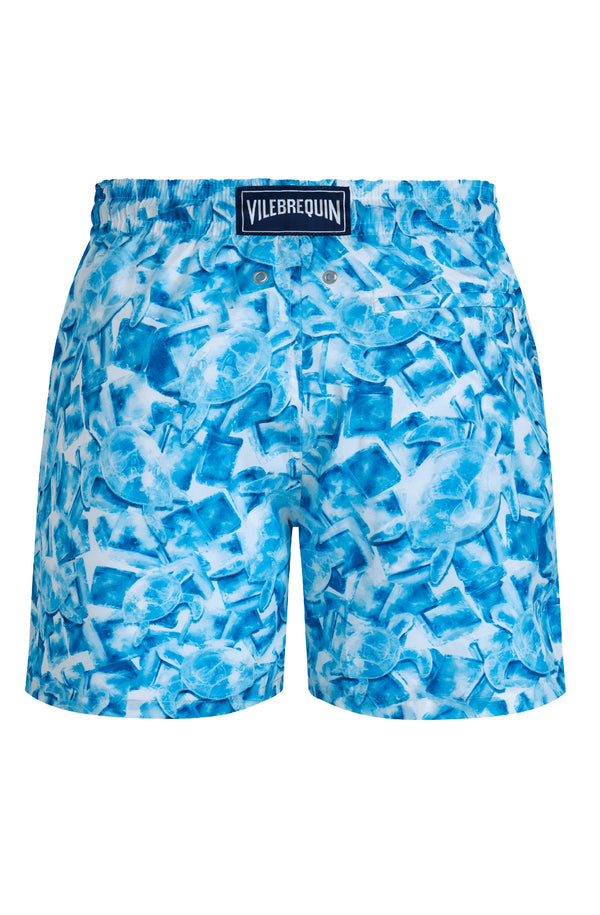 VILEBREQUIN Men Swim Shorts Ultra-Light and Packable Iced Turtles