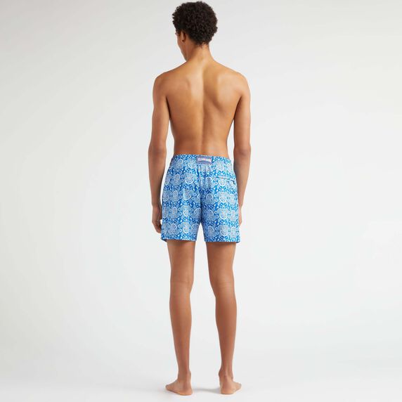 VILEBREQUIN Men Ultra-Light and Packable Swim Shorts Tribal Turtles