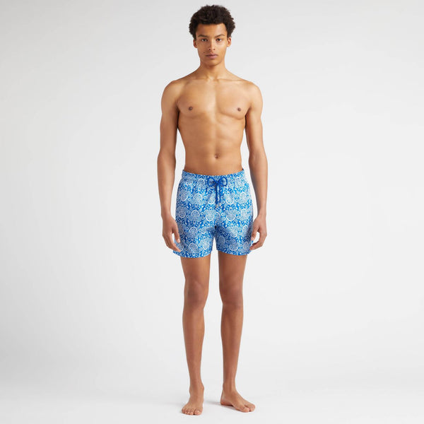 VILEBREQUIN Men Ultra-Light and Packable Swim Shorts Tribal Turtles