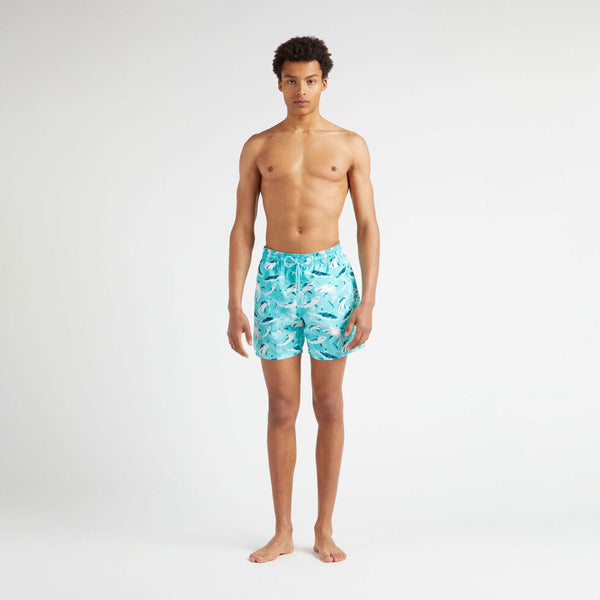 VILEBREQUIN Men Ultra-Light and Pacakable Swim Shorts Requins
