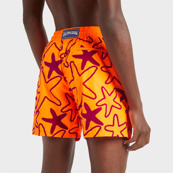 VILEBREQUIN Men Swim Shorts Ultra-Light and Packable Flocked Starlettes
