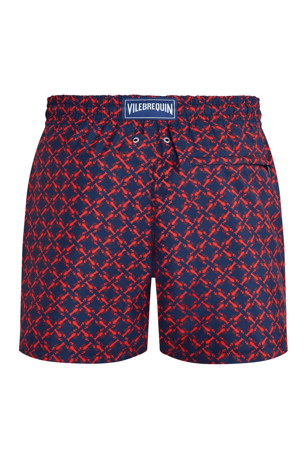 VILEBREQUIN Men Swim Shorts Ultra-Light and Packable Homard Pixel
