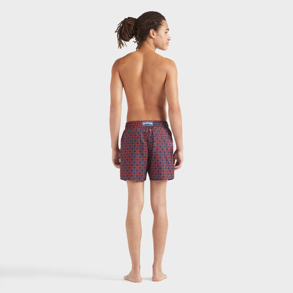 VILEBREQUIN Men Swim Shorts Ultra-Light and Packable Homard Pixel
