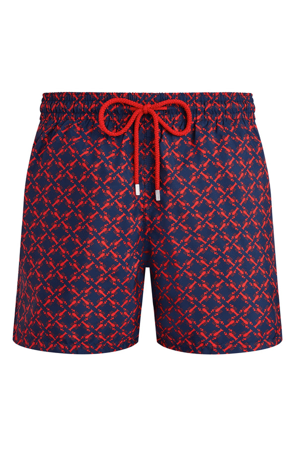 VILEBREQUIN Men Swim Shorts Ultra-Light and Packable Homard Pixel