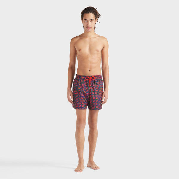 VILEBREQUIN Men Swim Shorts Ultra-Light and Packable Homard Pixel