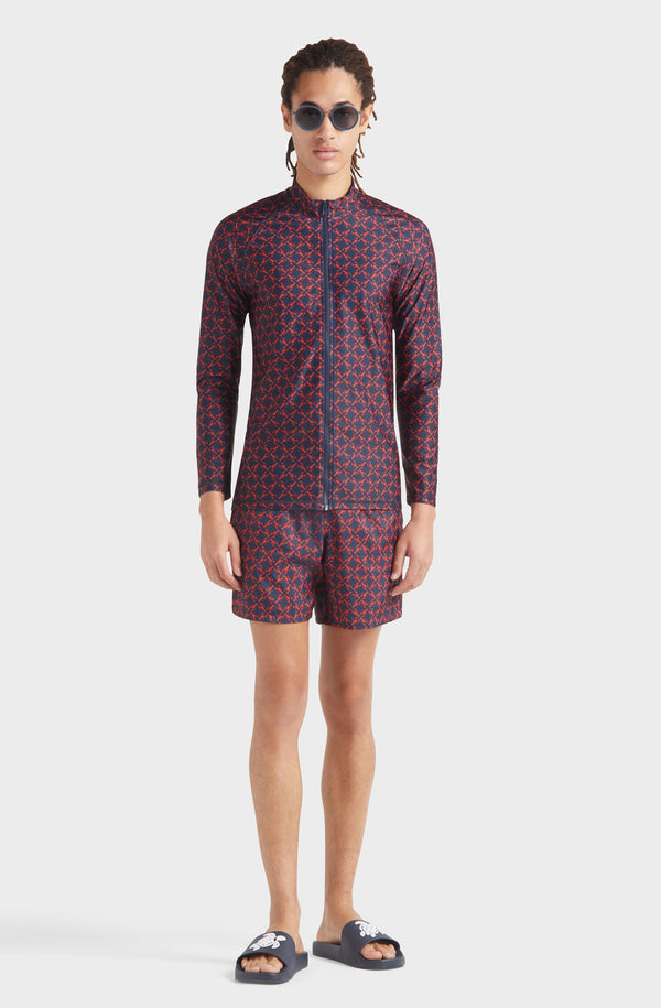 VILEBREQUIN Men Swim Shorts Ultra-Light and Packable Homard Pixel