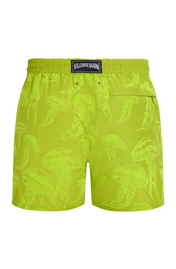 VILEBREQUIN Men Ultra-light and packable Swim Shorts Flocked Jellyfish Dance