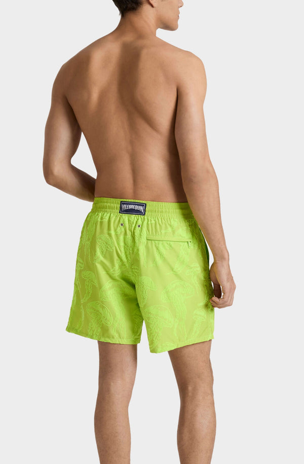 VILEBREQUIN Men Ultra-light and packable Swim Shorts Flocked Jellyfish Dance