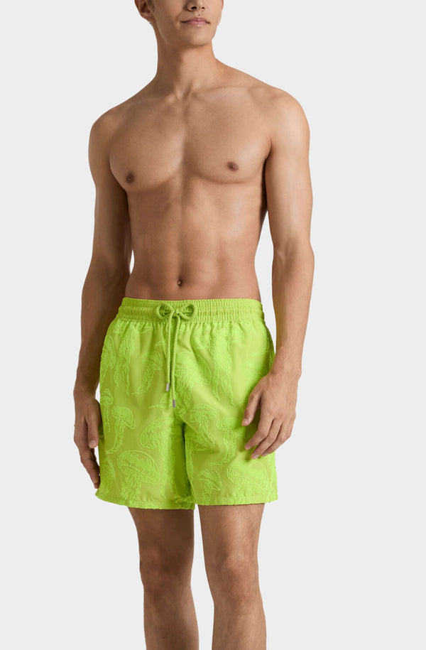 VILEBREQUIN Men Ultra-light and packable Swim Shorts Flocked Jellyfish Dance