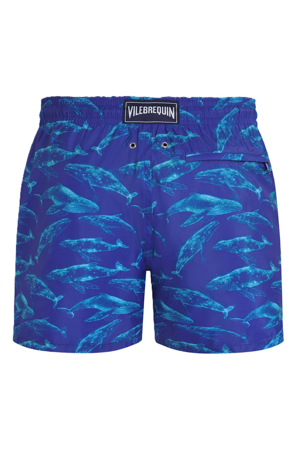 VILEBREQUIN Men Ultra-light and packable Swim Shorts Sparkling Whales