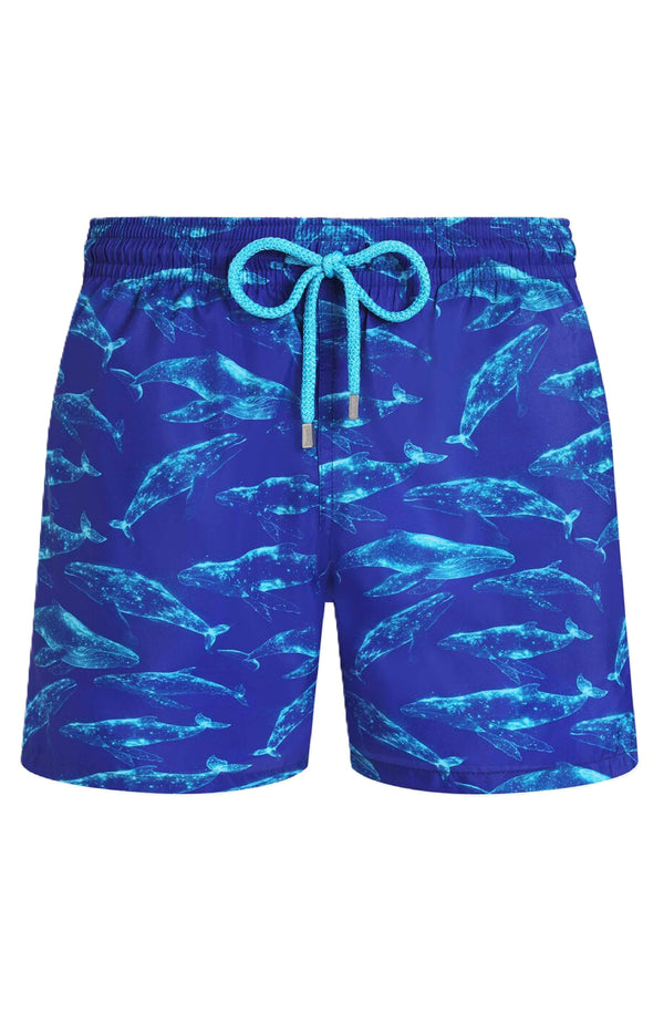 VILEBREQUIN Men Ultra-light and packable Swim Shorts Sparkling Whales