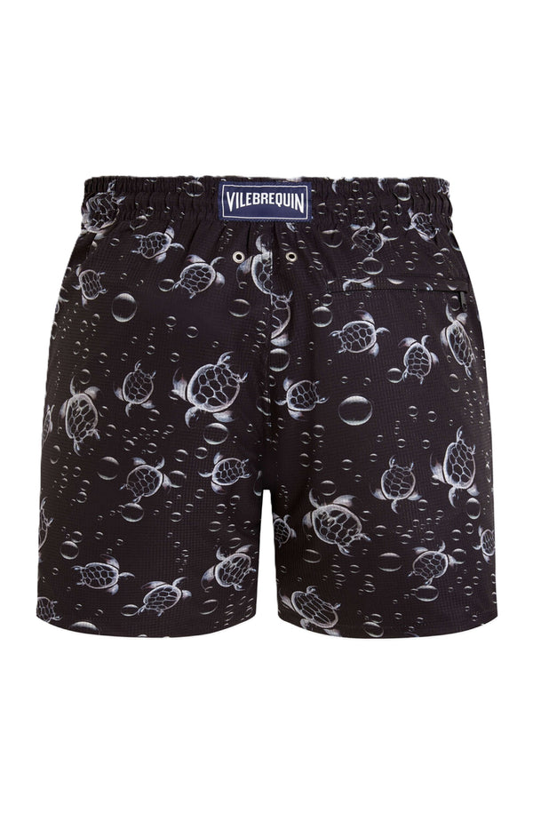 VILEBREQUIN Men Micro-Perforated Ultra-light and packable Swim Shorts Bubble Turtles 3D