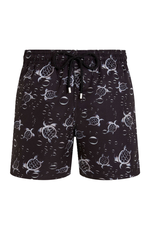 VILEBREQUIN Men Micro-Perforated Ultra-light and packable Swim Shorts Bubble Turtles 3D