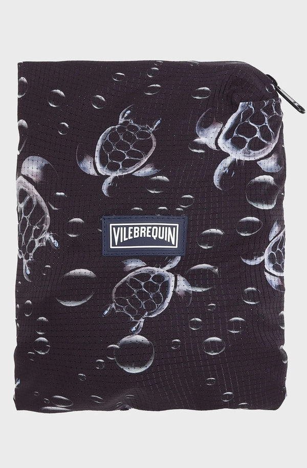 VILEBREQUIN Men Micro-Perforated Ultra-light and packable Swim Shorts Bubble Turtles 3D