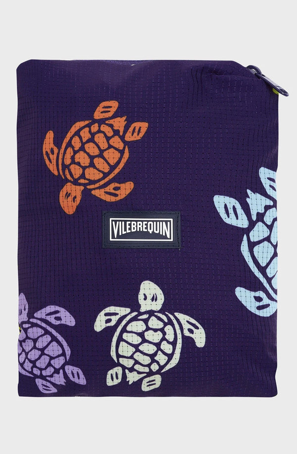 VILEBREQUIN Men Micro-perforated Ultra-light and packable Swim Shorts Tortues Multicolores