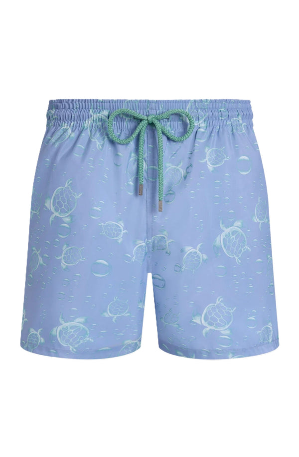 VILEBREQUIN Men Ultra-Light and Packable Swim Shorts Bubbles Turtles 3D
