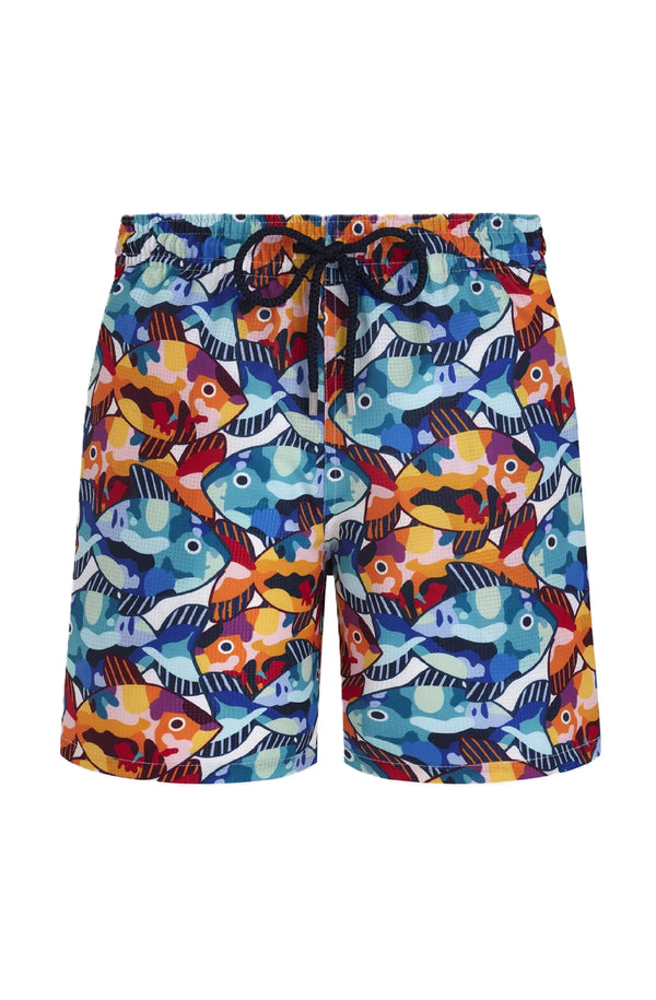VILEBREQUIN Men Micro-perforated Ultra-light and packable Swim Shorts Pacu