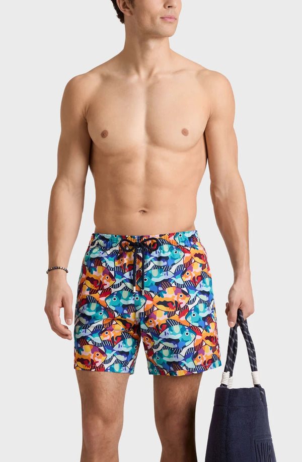 VILEBREQUIN Men Micro-perforated Ultra-light and packable Swim Shorts Pacu
