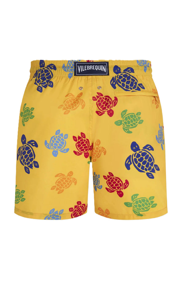 VILEBREQUIN Men Ultra-light and packable Swim Shorts Tortues Multicolores