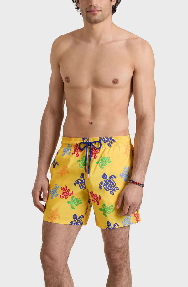 VILEBREQUIN Men Ultra-light and packable Swim Shorts Tortues Multicolores
