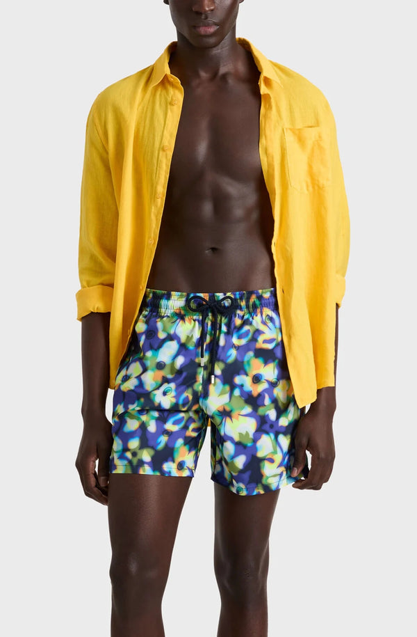 VILEBREQUIN Men Ultra-light and packable Swim Shorts Frangipanier Trouble