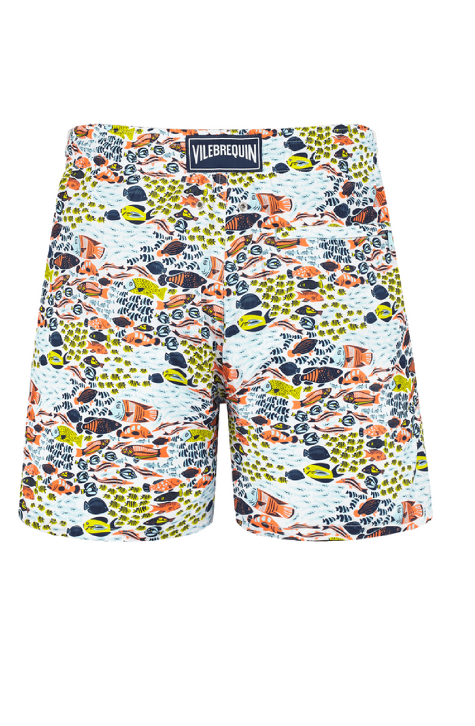 VILEBREQUIN Men Swim Shorts Ultra-light and Packable Fish Family