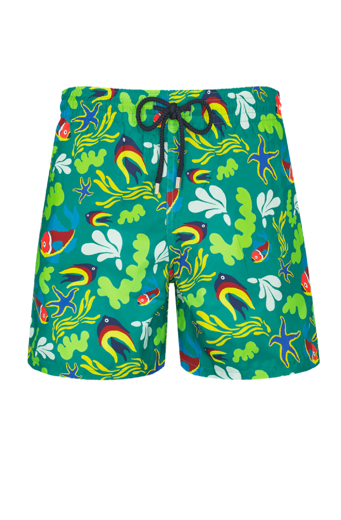 VILEBREQUIN Men Swim Trunks Ultra-light and Packable Naive Fish